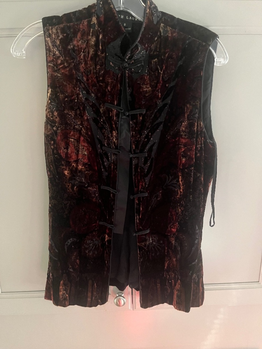 Ralph Lauren Black Label Velvet Vest